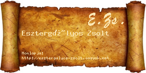 Esztergályos Zsolt névjegykártya