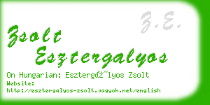 zsolt esztergalyos business card